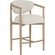 Sigrid 36.25 inch Light Oak / Monument Oatmeal Counter Stool